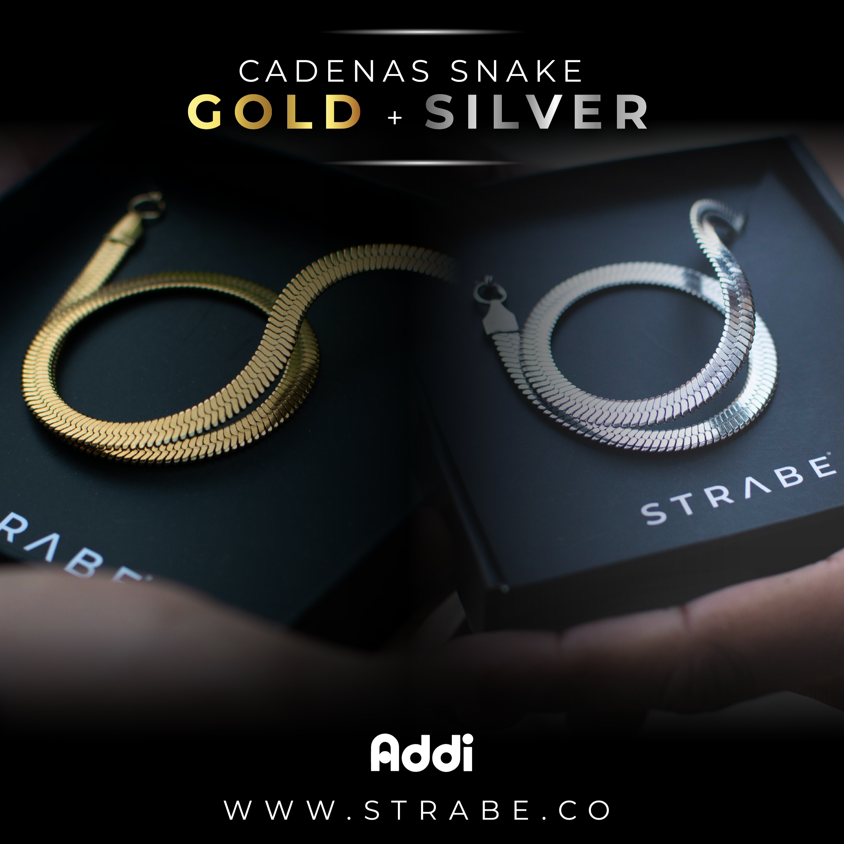 Set Snake Gold + Silver