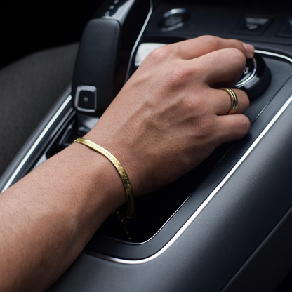 SET SNAKE GOLD (CADENA + PULSERA)