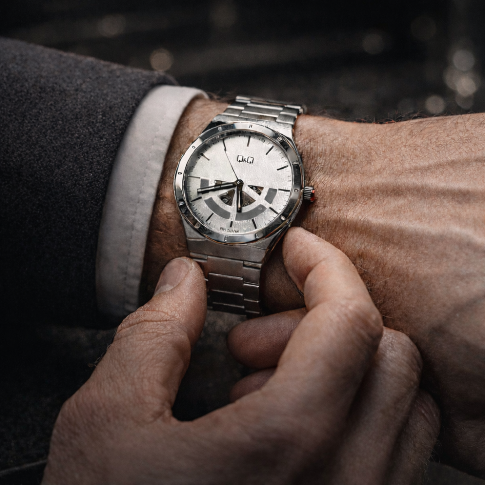 Reloj Q&Q Plateado Clasico