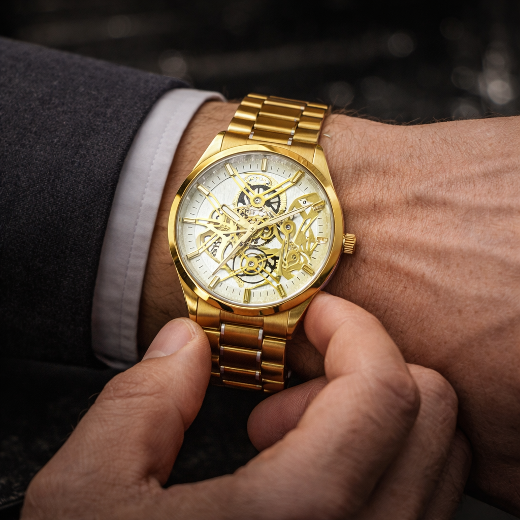 Reloj Kairos Dorado Automatic Style