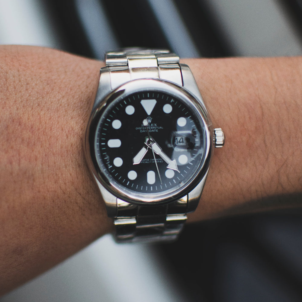 Reloj Tipo Rolex Plateado