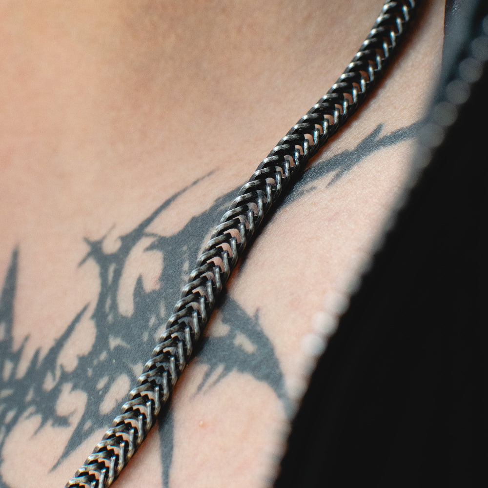 Cadena Tejida de Eslabones Black