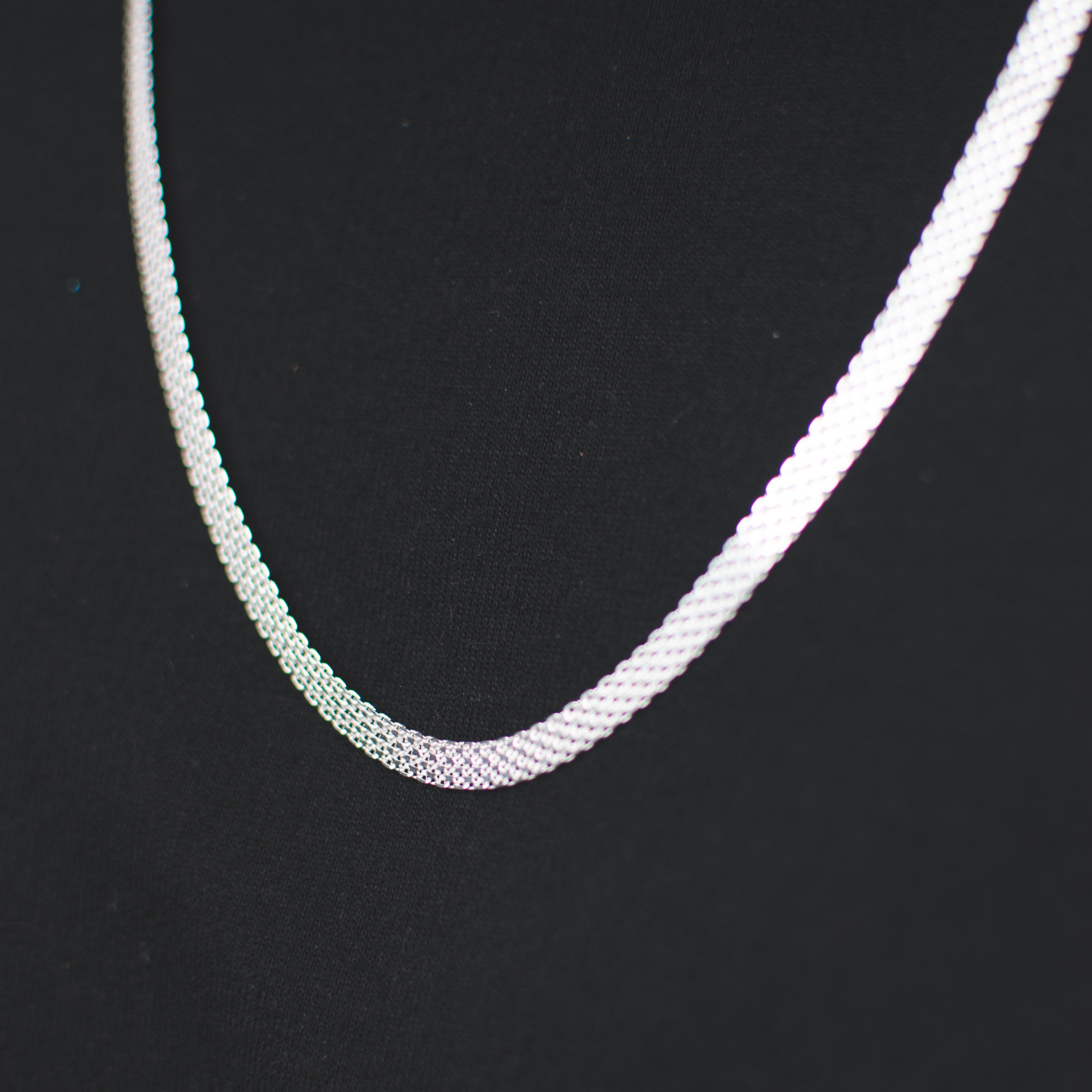 Cadena Chinesca 50cm x 4mm Plata Ley 925