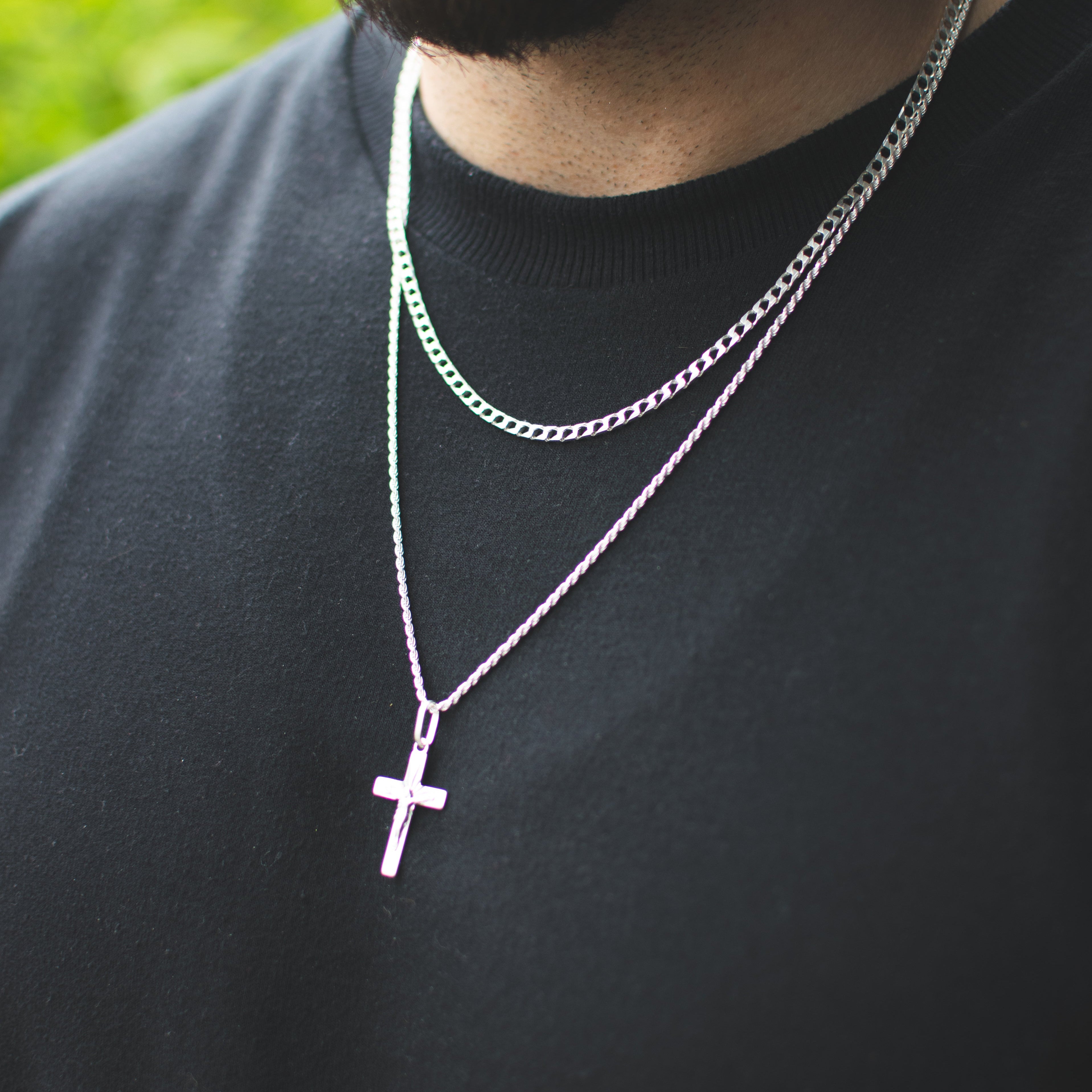 Cadena Jeshua Plata Ley 925