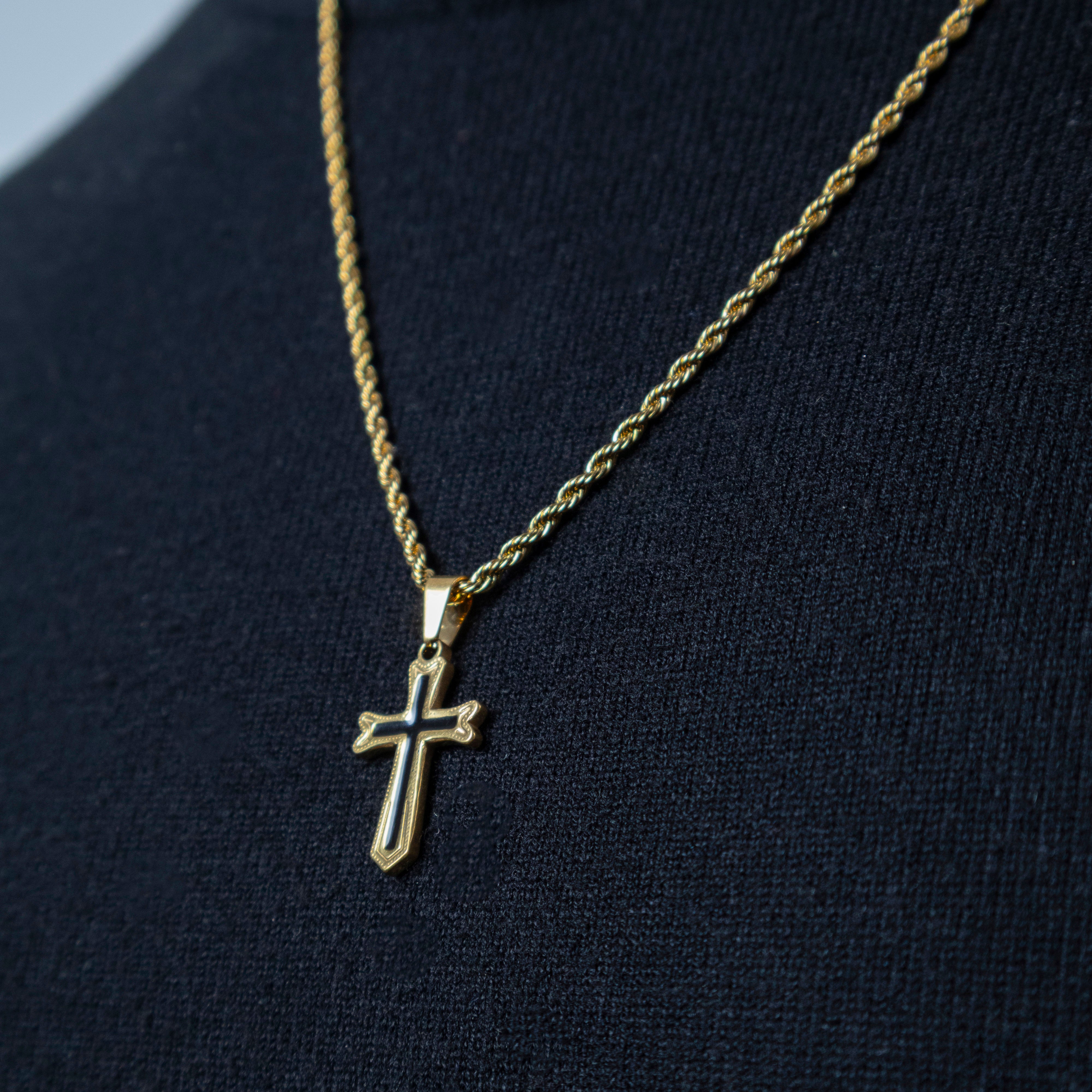 Cadena Yeshua Black GOLD